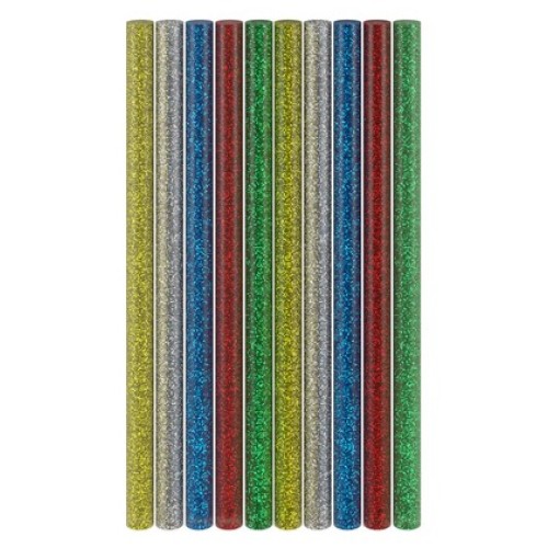 GOOBAY GOOBAY ράβδοι σιλικόνης 77855, Φ11mm x 200mm, glitter διάφορα χρώματα, 10τμχ