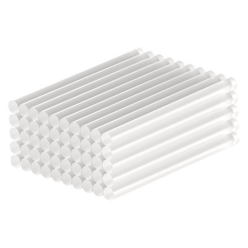GOOBAY GOOBAY ράβδοι σιλικόνης 77851, Φ7mm x 100mm, διάφανο, 50τμχ