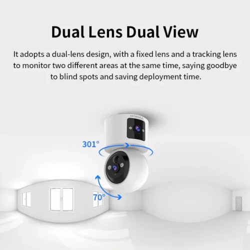 VSTARCAM VSTARCAM smart κάμερα CB90DR, 2MP, dual lens, WiFi, PTZ, SD, 5200mAh backup battery