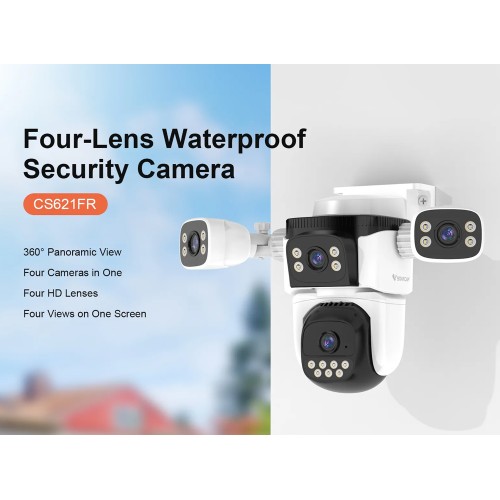 VSTARCAM VSTARCAM smart κάμερα CS621FR, four-lens, 2MP, WiFi, SD, PTZ, IP66