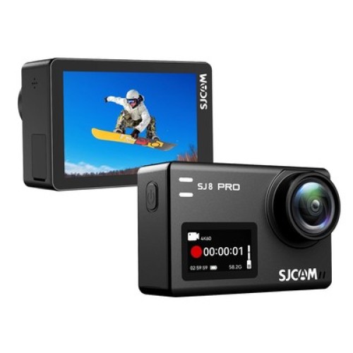SJCAM SJCAM action camera SJ8 Pro, οθόνη αφής, 12MP/4K, WiFi, αδιάβροχη θήκη, μαύρη