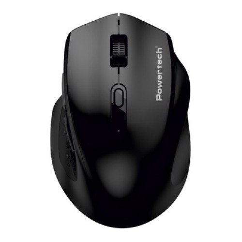 Powertech POWERTECH ασύρματο ποντίκι PT-1578, 2.4GHz & Bluetooth, έως 4000DPI, μαύρο