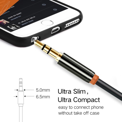 CABLETIME CABLETIME καλώδιο ήχου 3.5mm CT-AV311-P11G, gold plated, 1m, μαύρο