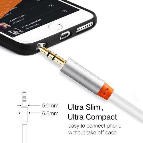 CABLETIME CABLETIME καλώδιο ήχου 3.5mm CT-AV311-P11G, gold plated, 3m, λευκό