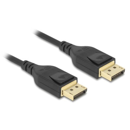 DELOCK DELOCK καλώδιο DisplayPort 85660, certified, 8K/60Hz, 32.4 Gbps, 2m, μαύρο