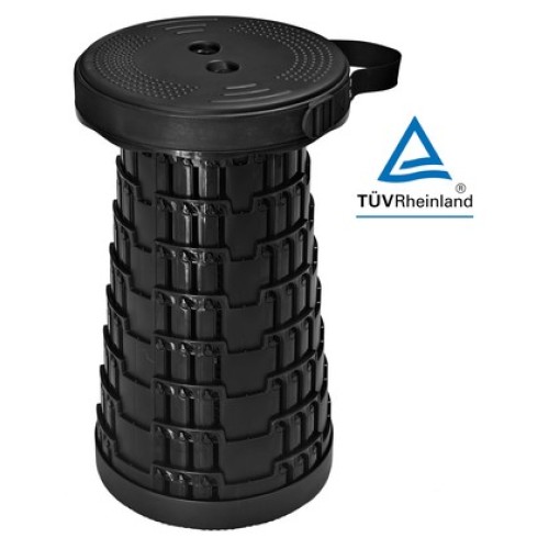 HOME USE HOME USE πτυσσόμενο καρεκλάκι HUH-0262 με μαξιλάρι, αντοχή έως 250kg, 25.5x45.5cm, μαύρο