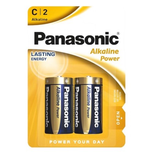 Panasonic PANASONIC αλκαλικές μπαταρίες Alkaline Power LR14/C, 1.5V, 2τμχ