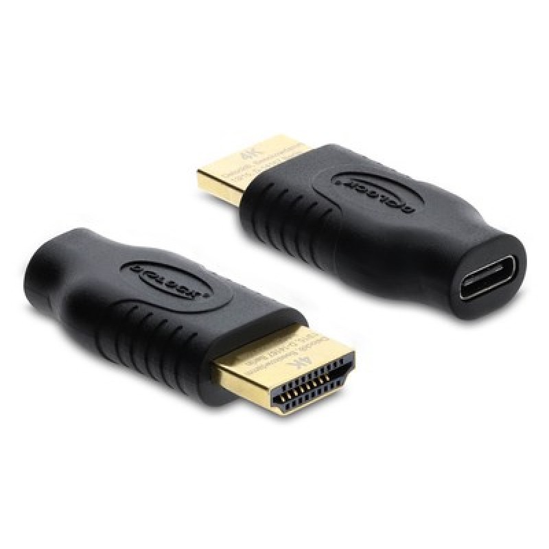DELOCK DELOCK αντάπτορας HDMI σε USB-C 61075, 4K/60Hz, μαύρος