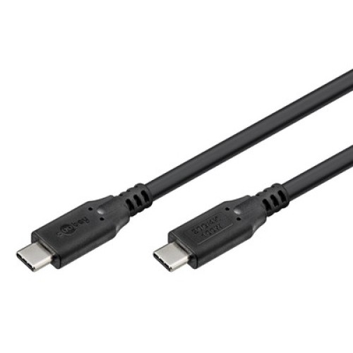 GOOBAY GOOBAY καλώδιο USB-C 74198, USB4, 100W, 20Gbps, 4K/60Hz, 3m, μαύρο