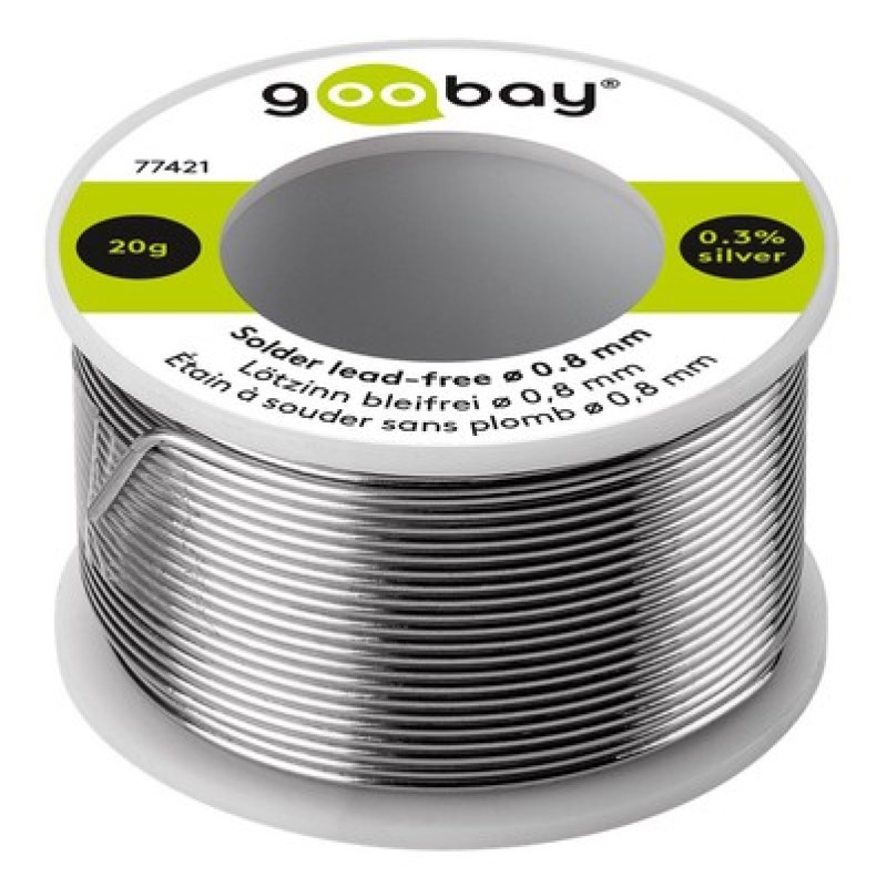 GOOBAY GOOBAY σύρμα συγκόλλησης 77421, Φ0.8mm, lead free, 20g