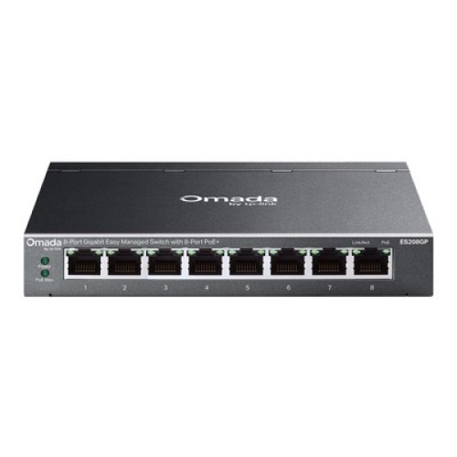 TP-Link TP-LINK easy managed switch ES208GP, 8x Gigabit θύρες, PoE+, V1.0