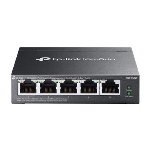 TP-Link TP-LINK easy managed switch ES205GP, 5x Gigabit θύρες, PoE+, V1.0