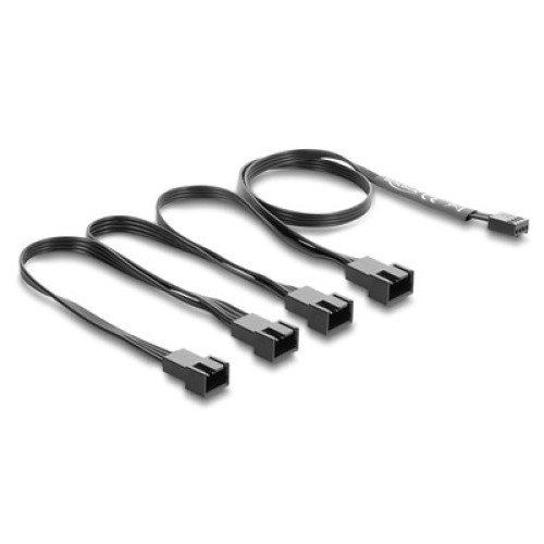 DELOCK DELOCK καλώδιο 1x 4pin PWM σε 4x 4pin PWM 84540 για ανεμιστήρες, 40cm