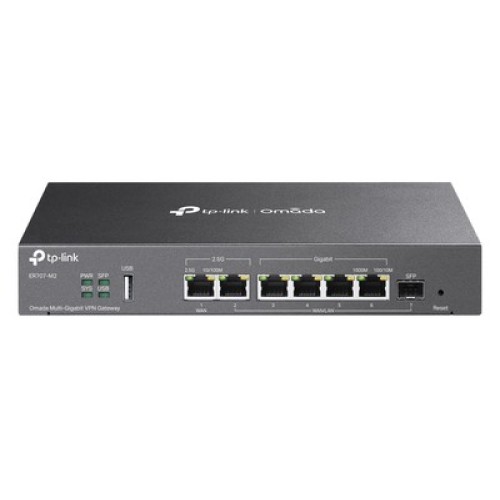 TP-Link TP-LINK multi-gigabit VPN router ER707-M2, 6x Ethernet port & 1x SFP port, έως 2.5Gbps, Ver. 1.20