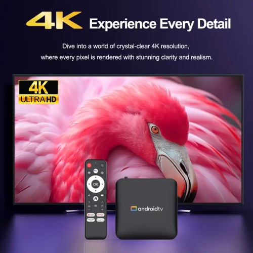 H96 MAX H96 MAX TV Box S905L3, 4K, 2/16GB, WiFi, Bluetooth, Android 14