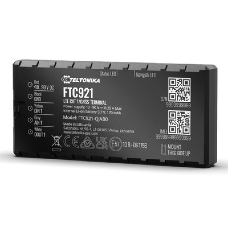 TELTONIKA TELTONIKA GPS tracker οχημάτων FTC921, 4G LTE/GSM/GPRS/GNSS, 10-90V