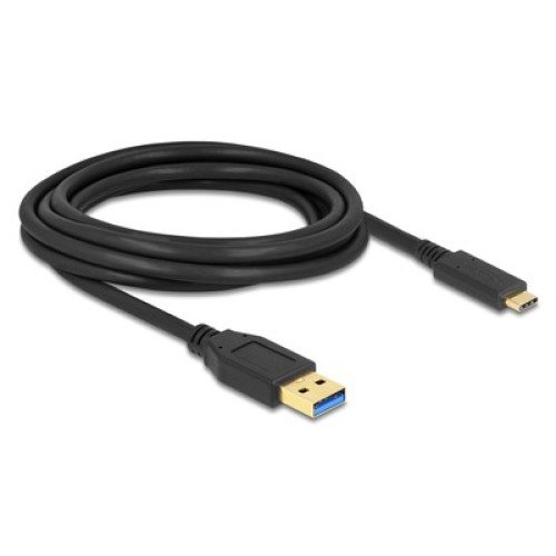 DELOCK DELOCK καλώδιο USB-C σε USB 84006, 10Gbps, 3m, μαύρο