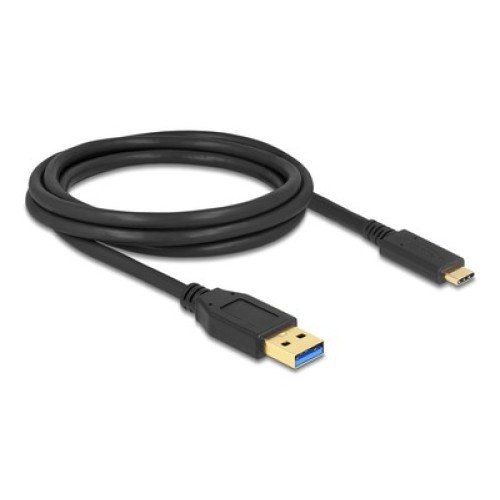 DELOCK DELOCK καλώδιο USB-C σε USB 84004, 10Gbps, 2m, μαύρο