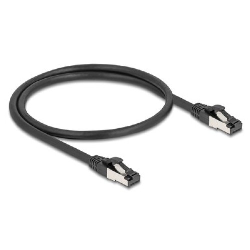 DELOCK DELOCK καλώδιο δικτύου 80570, CAT 8.1 S/FTP, copper, 2000MHz, 0.50m, μαύρο