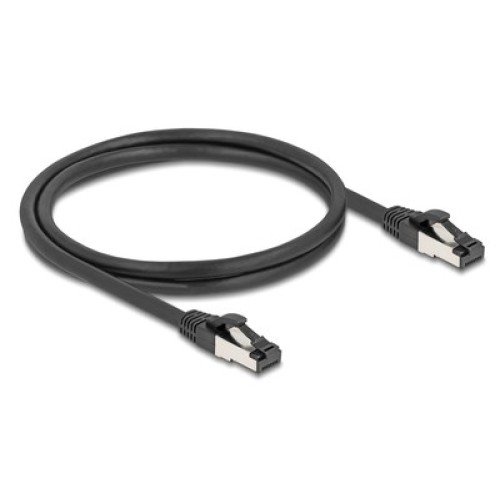 DELOCK DELOCK καλώδιο δικτύου 80571, CAT 8.1 S/FTP, copper, 2000MHz, 1m, μαύρο