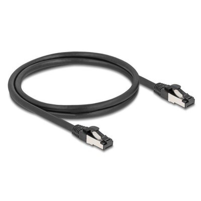 DELOCK DELOCK καλώδιο δικτύου 80571, CAT 8.1 S/FTP, copper, 2000MHz, 1m, μαύρο