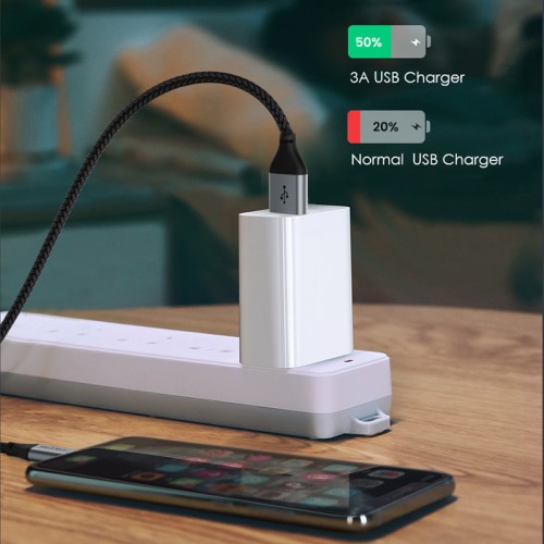 CABLETIME CABLETIME καλώδιο USB-C σε USB CMAM5A, 25W, 480Mbps, 0.25m, μαύρο