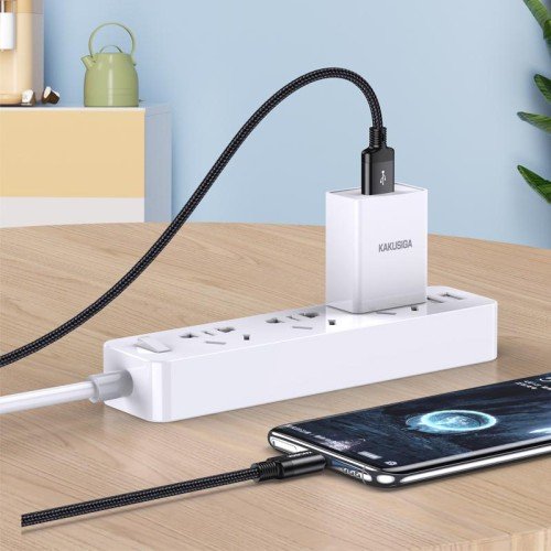 KAKUSIGA KAKUSIGA καλώδιο USB-C σε USB KSC-1000, 5A, 480Mbps, 3m, μαύρο