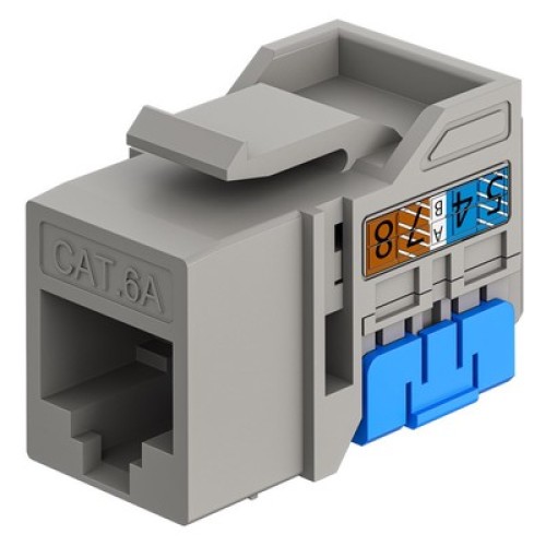 GOOBAY GOOBAY Keystone module RJ45 77951, CAT 6A UTP, slim & short, toolfree, γκρι