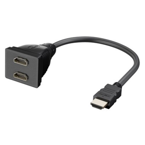 GOOBAY GOOBAY HDMI splitter 68784, 1x input/2x output, 1080p, μαύρο