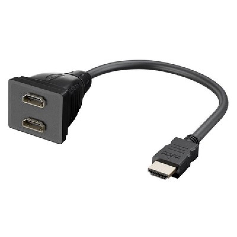 GOOBAY GOOBAY HDMI splitter 68784, 1x input/2x output, 1080p, μαύρο