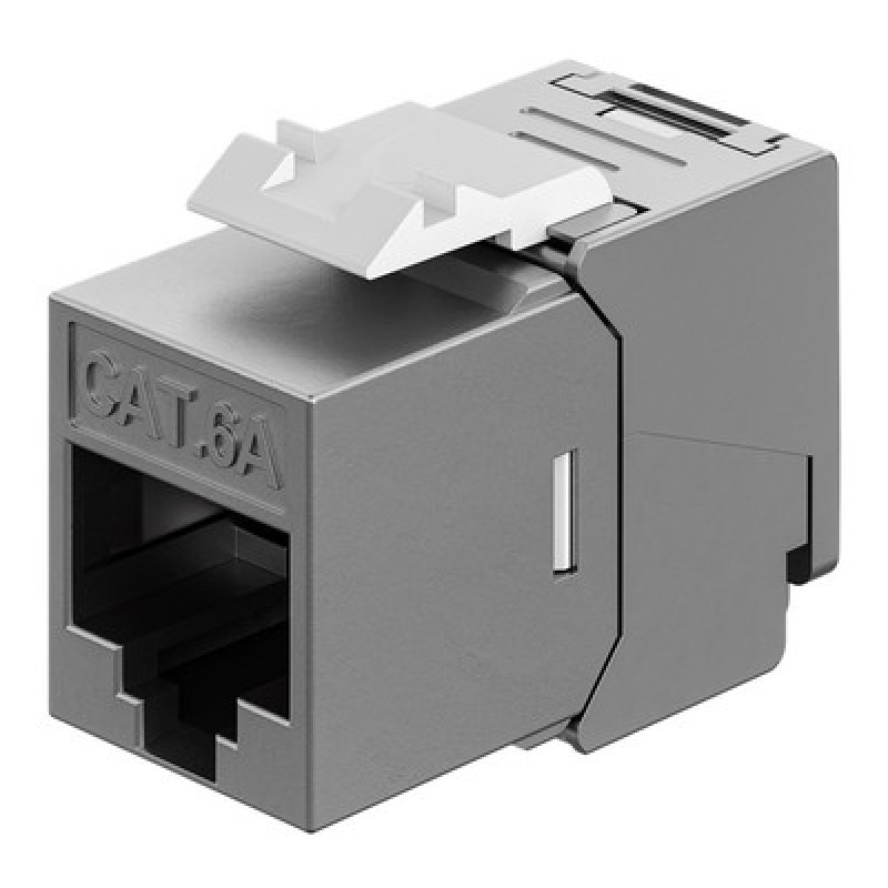 GOOBAY GOOBAY Keystone module RJ45 77942, CAT 6A STP, slim & short, toolfree, ασημί
