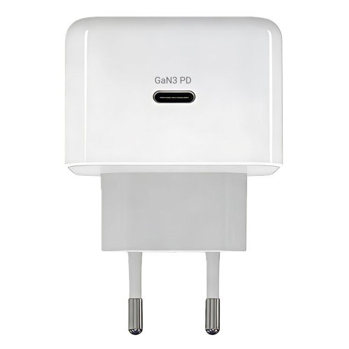 Powertech POWERTECH φορτιστής τοίχου PT-1581 με καλώδιο, USB-C, 40 έως 60W, GaN, AVS, λευκός