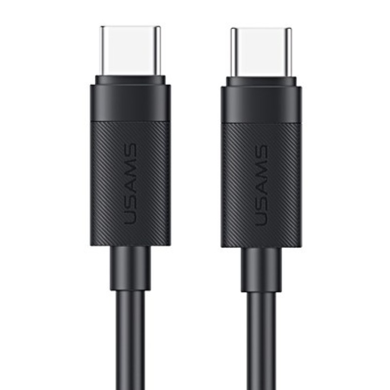 USAMS USAMS καλώδιο USB-C SJ780, 60W, 480Mbps, 1m, μαύρο