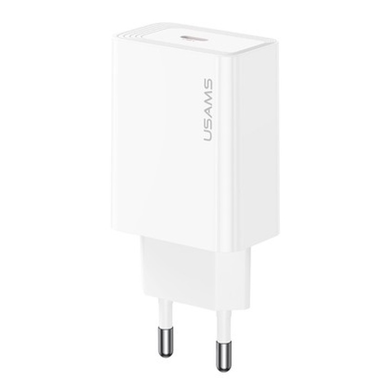 USAMS USAMS φορτιστής τοίχου CC329, USB-C, 30W, λευκός