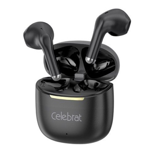 CELEBRAT CELEBRAT earphones με θήκη φόρτισης W79, True Wireless, 13mm, 30/300mAh, μαύρα