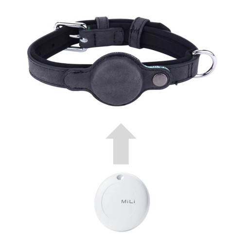 MILI MILI κολάρο με θήκη smart tag MiCollar για σκύλους, small, μαύρο