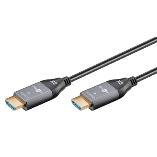 GOOBAY GOOBAY καλώδιο HDMI 2.1 76278 με Ethernet, AOC, 8K/60Hz, 48 Gbps, 50m, μαύρο