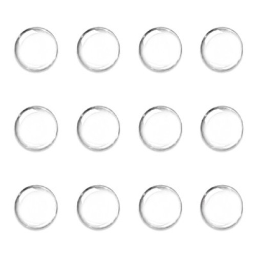 HOME USE HOME USE στοπ πόρτας HUH-0264, αυτοκόλλητο, PU πλαστικό, 25x10mm, διάφανο, 12τμχ
