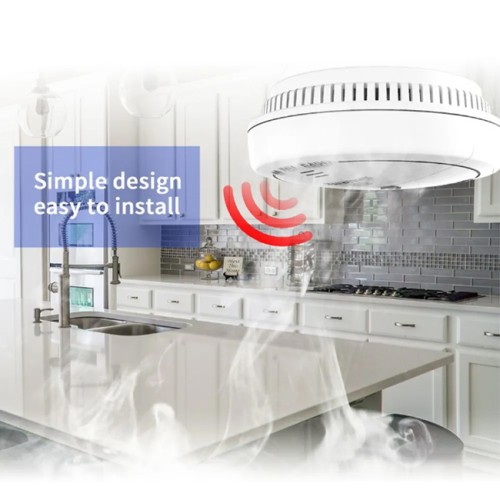 Powertech POWERTECH ασύρματος ανιχνευτής καπνού PT-1610 για συναγερμούς, 433MHz