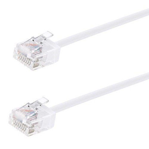 Powertech POWERTECH καλώδιο δικτύου CAB-N470, Cat 6A U/UTP, ultra slim, copper, 500MHz, 1m, λευκό