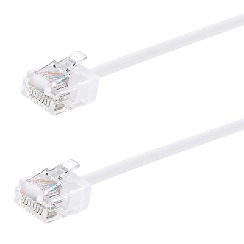 Powertech POWERTECH καλώδιο δικτύου CAB-N472, Cat 6A U/UTP, ultra slim, copper, 500MHz, 2m, λευκό