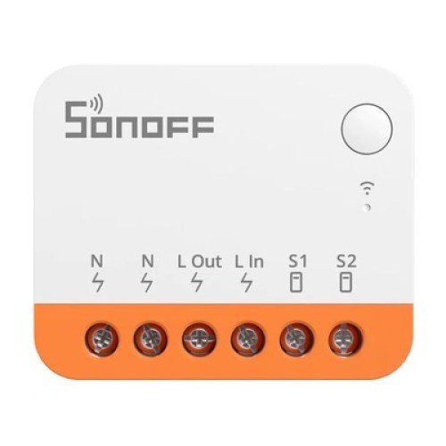 SONOFF SONOFF smart διακόπτης MINIR4, 2 κανάλια, WiFi, 10A, λευκός
