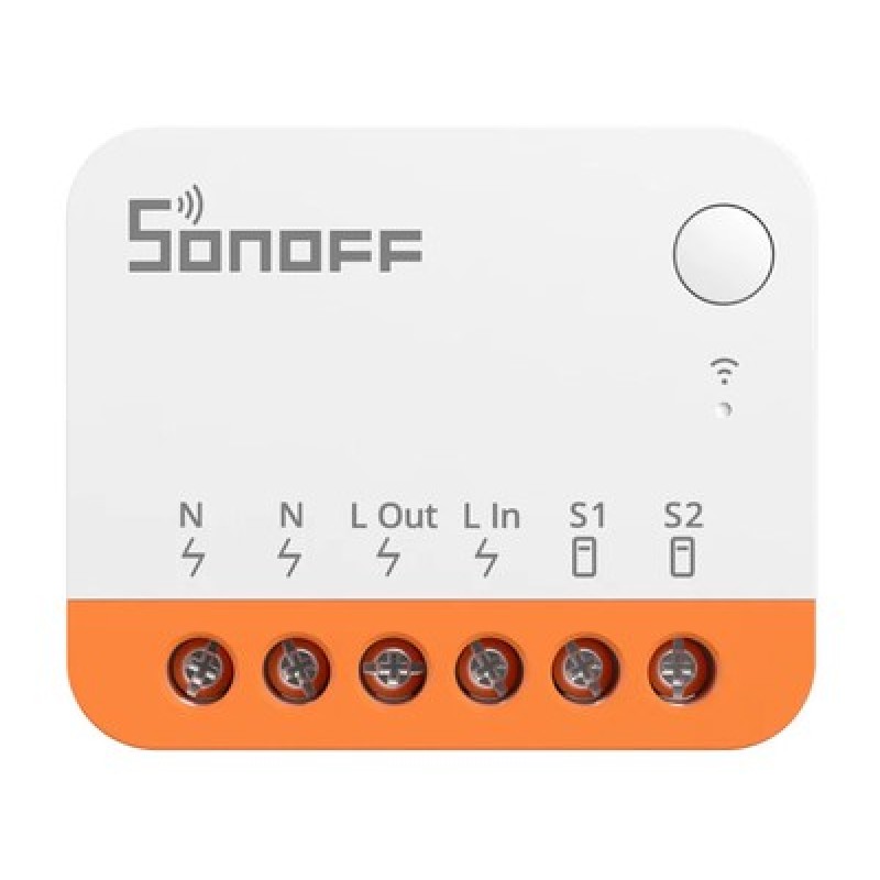 SONOFF SONOFF smart διακόπτης MINIR4, 2 κανάλια, WiFi, 10A, λευκός