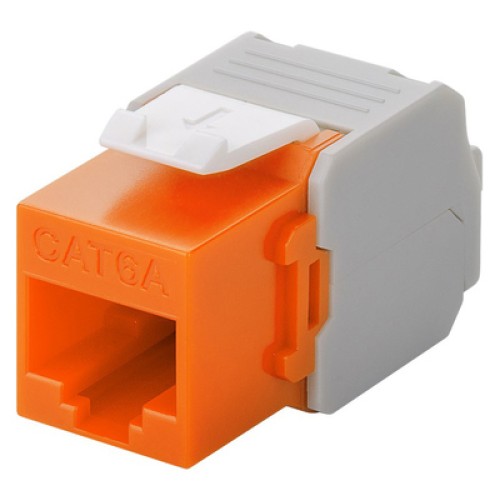 GOOBAY GOOBAY Keystone module RJ45 CAT 6A 90690, UTP, πορτοκαλί