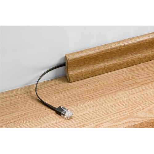 GOOBAY GOOBAY καλώδιο δικτύου 96314, CAT 6A U/UTP, flat, 500MHz, Copper, 1m, λευκό