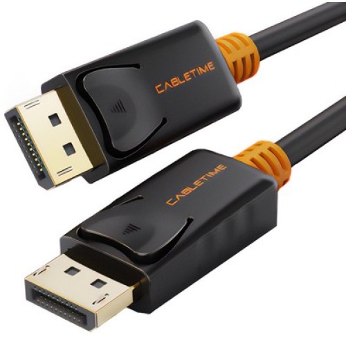 CABLETIME CABLETIME καλώδιο DisplayPort CT-AV585-01G, 4K/60Hz, 1.8m, μαύρο