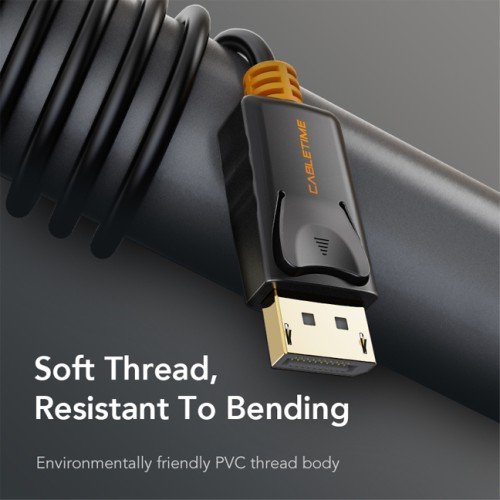 CABLETIME CABLETIME καλώδιο DisplayPort CT-AV585-01G, 4K/60Hz, 3m, μαύρο