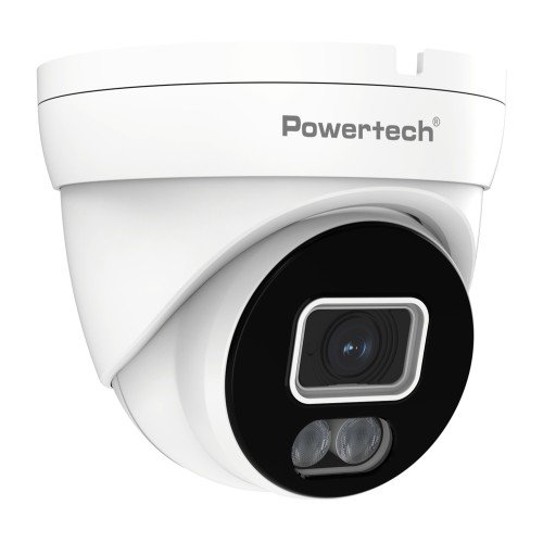 Powertech POWERTECH υβριδική κάμερα CCTV PT-1584 με μικρόφωνο & Full Color λειτουργία, 5MP, 2.8mm, IP67