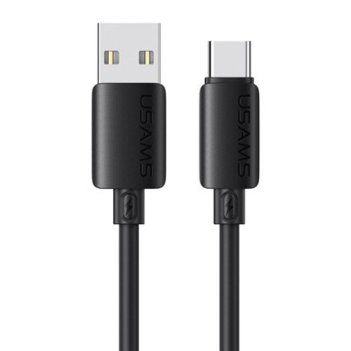 USAMS USAMS καλώδιο USB-C σε USB SJ786, σιλικόνης, 3A, 480Mbps, 1m, μαύρο