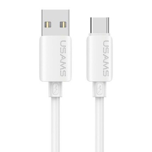 USAMS USAMS καλώδιο USB-C σε USB SJ786, σιλικόνης, 3A, 480Mbps, 1m, λευκό